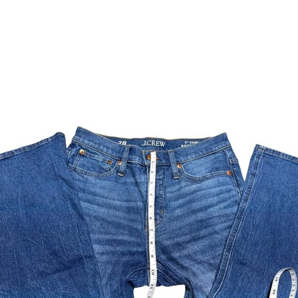 J. Crew Bootcut Cropped Jeans Blue Waist 28 - Picture 7 of 9